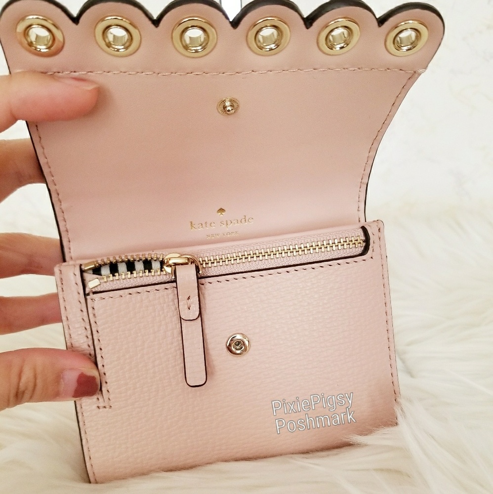 NWT Kate Spade Joy Paloma Road Scalloped Wallet - Picture 5 of 8